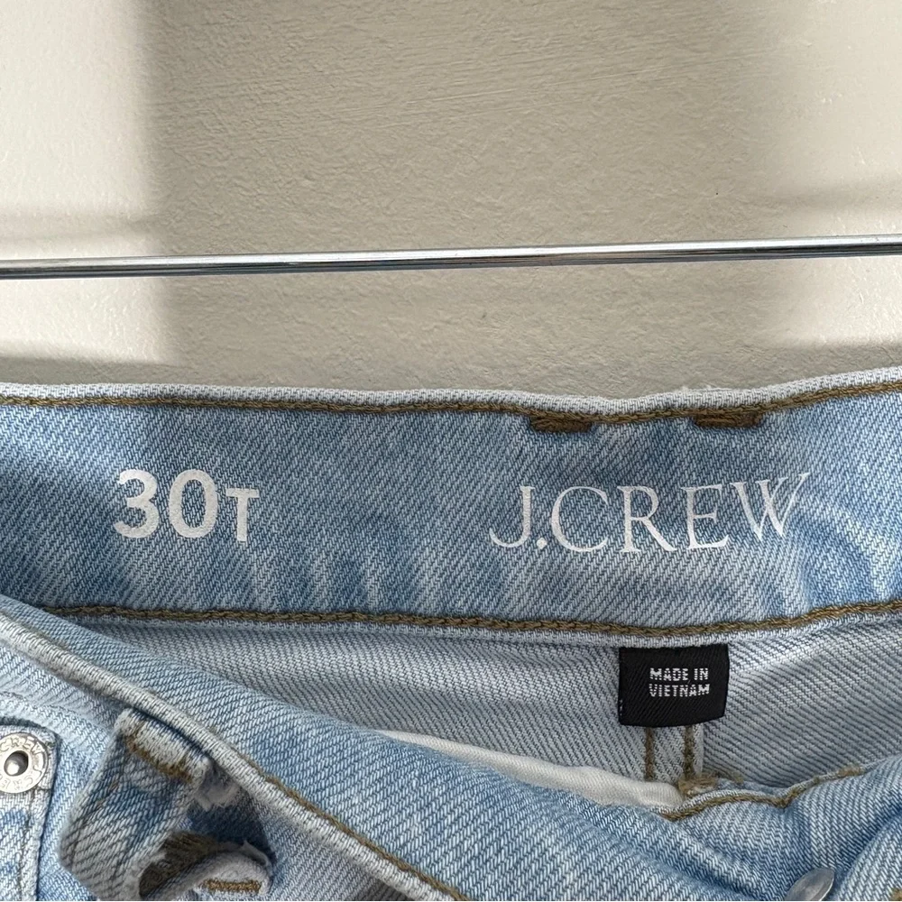 J. Crew Light Wash High-Rise Wide-Leg Jeans
